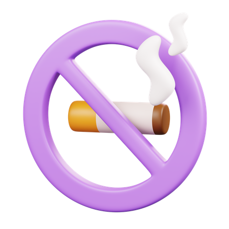 No Smoking  3D Icon