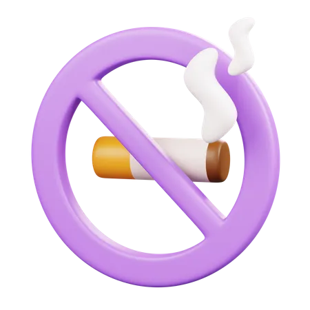 No Smoking  3D Icon