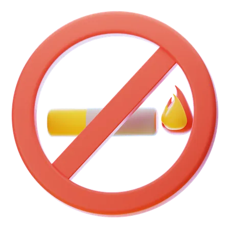 NO SMOKING  3D Icon