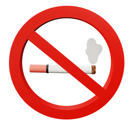 No Smoking  3D Icon