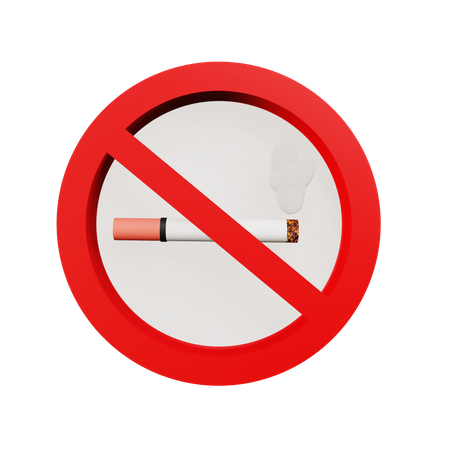 No Smoking  3D Icon