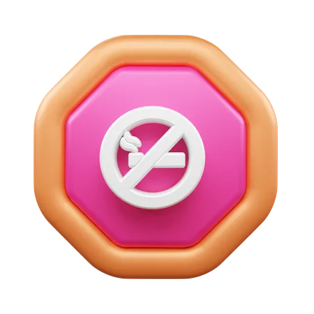 No Smoking  3D Icon