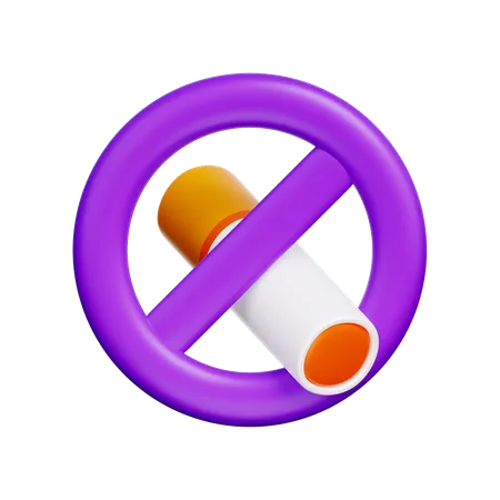 No Smoking  3D Icon