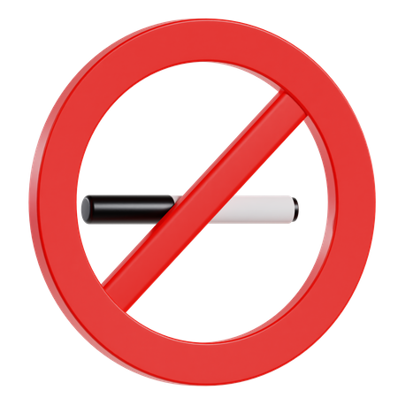 No Smoking  3D Icon