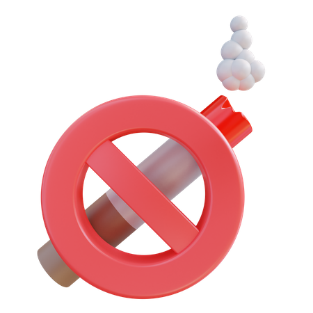 No Smoking  3D Icon