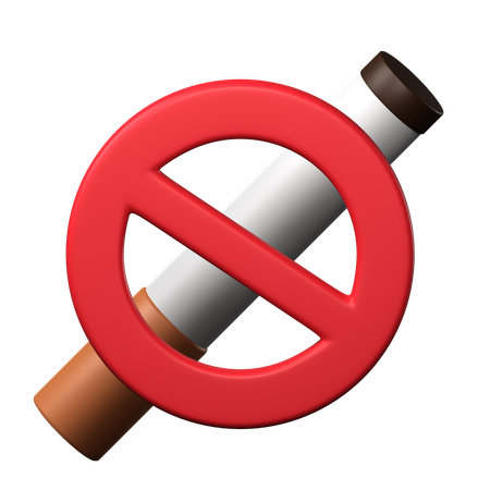 No Smoking  3D Icon