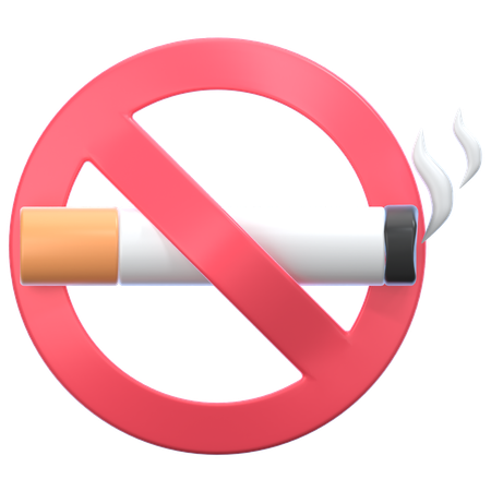 No Smoking  3D Icon