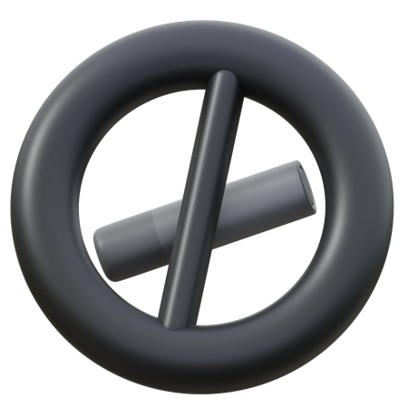 No Smoking  3D Icon