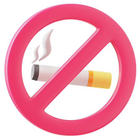 No Smoking  3D Icon