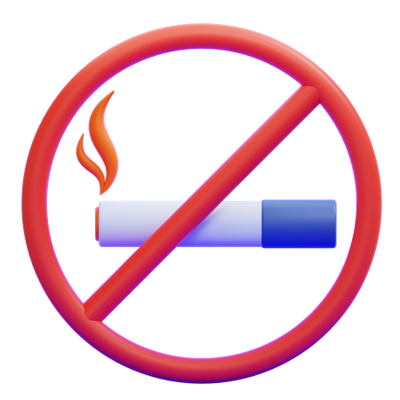 No Smoking  3D Icon