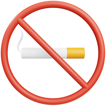 No Smoking  3D Icon