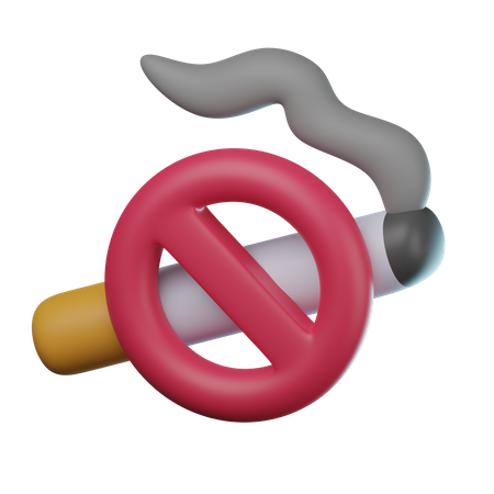 No Smoking  3D Icon