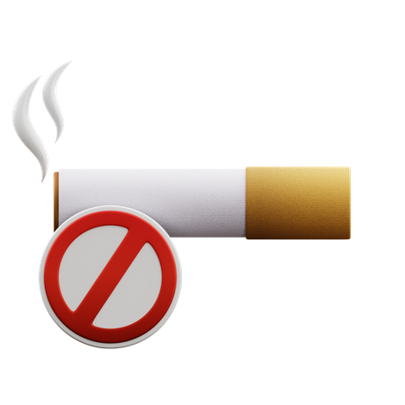 NO SMOKING  3D Icon