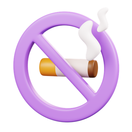 No Smoking  3D Icon