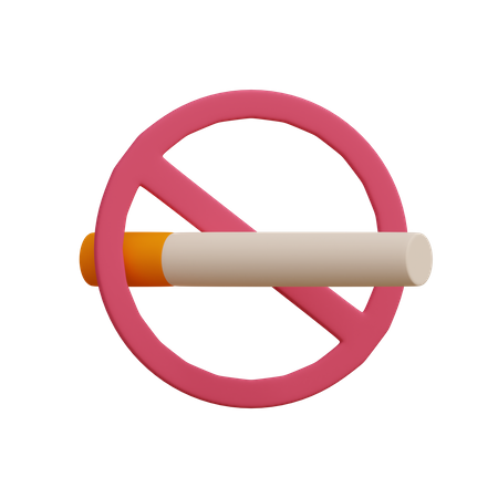 No Smoking  3D Illustration