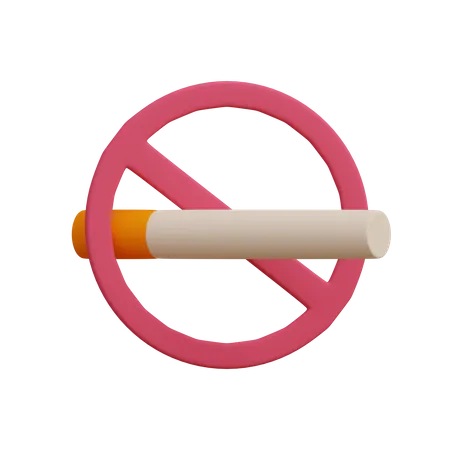 No Smoking  3D Illustration