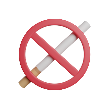 No Smoking  3D Illustration