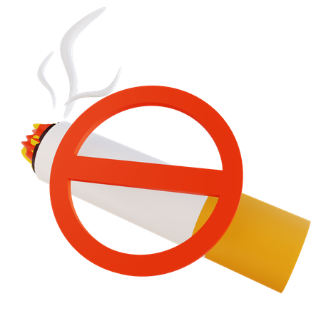 No Smoking  3D Illustration