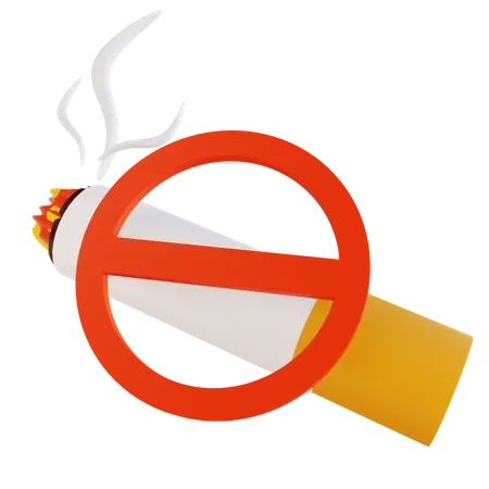 No Smoking  3D Illustration