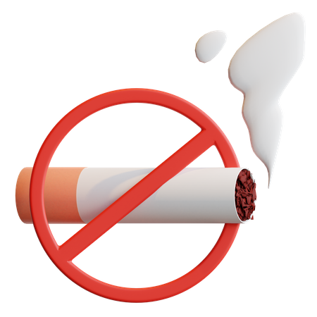 No Smoking  3D Illustration