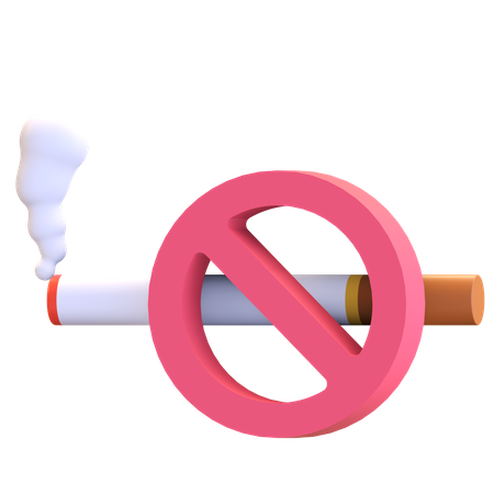 No Smoking  3D Illustration