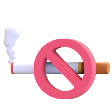 No Smoking  3D Illustration