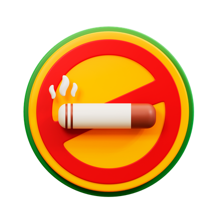 No Smoking  3D Illustration