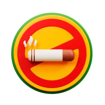 No Smoking  3D Illustration