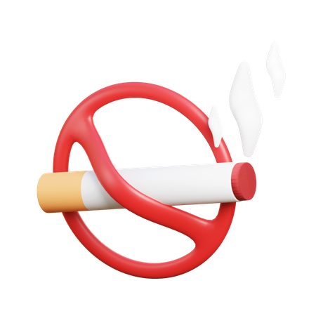 No Smoking 3D Illustration