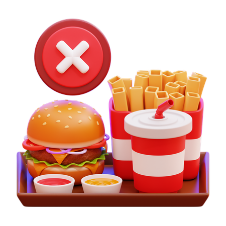 No Snack  3D Icon