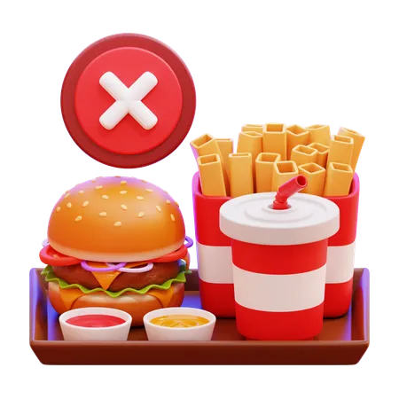 No Snack  3D Icon