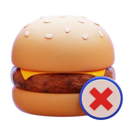 No Snacks  3D Icon