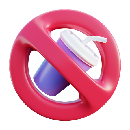 No Soft Drink  3D Icon