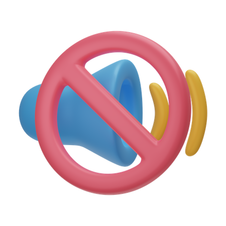 No Sound  3D Icon