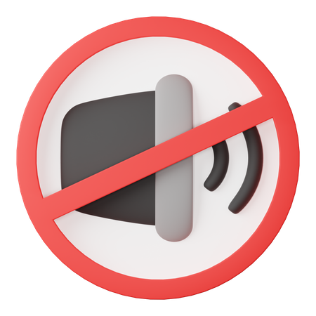 No sound  3D Icon