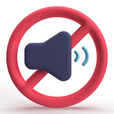 No Sound  3D Icon