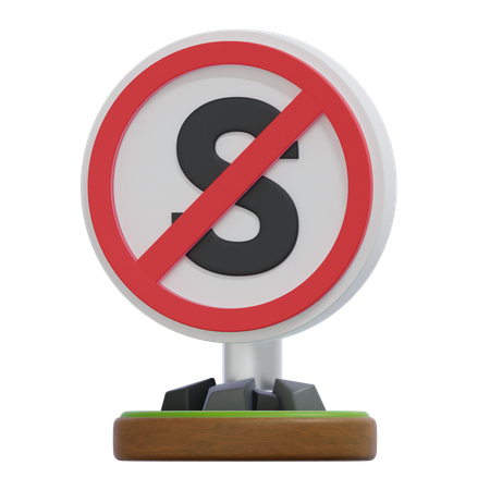 NO STOP SIGN  3D Icon