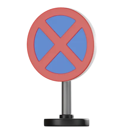 No Stopping  3D Icon