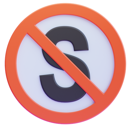 No stopping  3D Icon