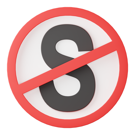 No stopping  3D Icon