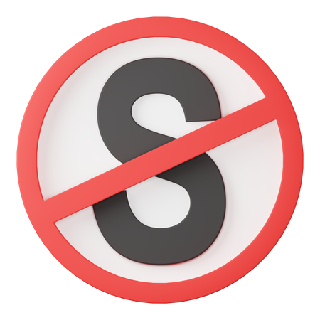 No stopping  3D Icon