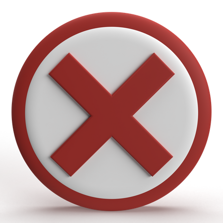 No Stopping  3D Icon