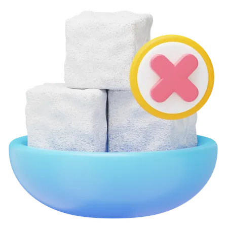 No Sugar 3 D Icon Illustration 3D Icon