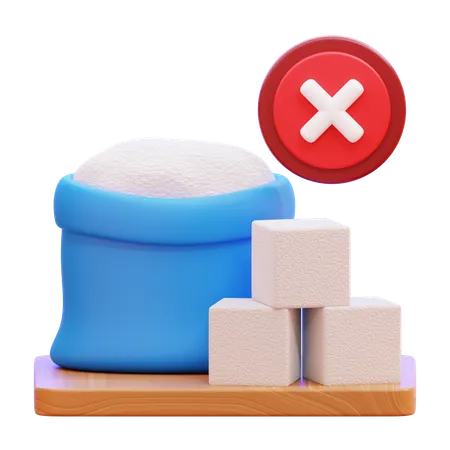 No Sugar  3D Icon