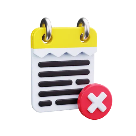 No Task  3D Icon