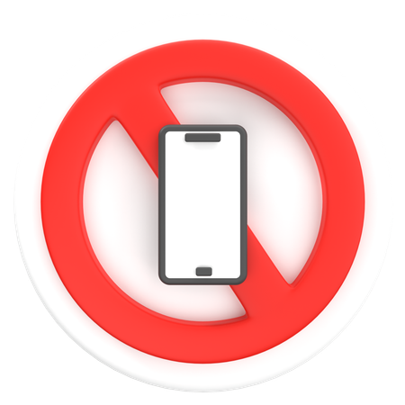 Sin teléfono  3D Icon