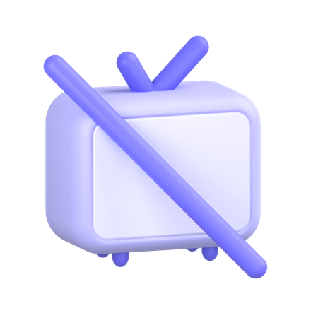 No Television  3D Icon