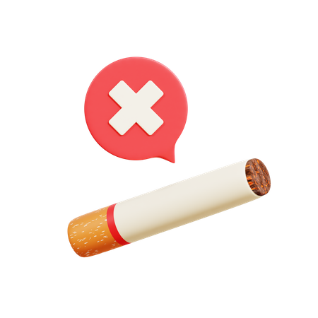 No Tobacco  3D Icon