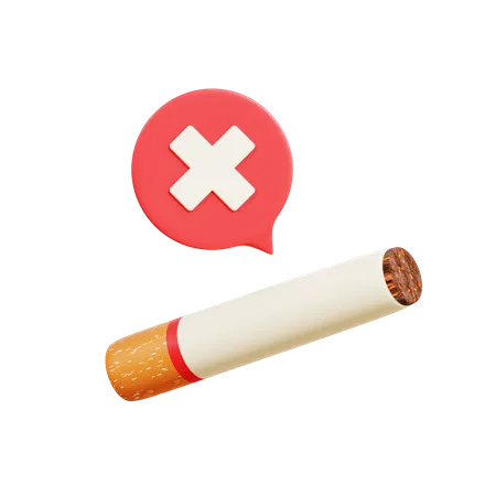 No Tobacco  3D Icon