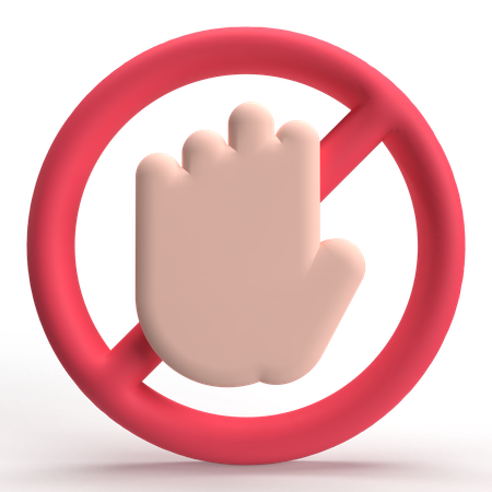 No tocar  3D Icon